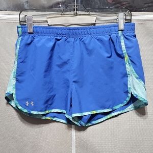 Under Armour Blue Shorts with Teal Trim